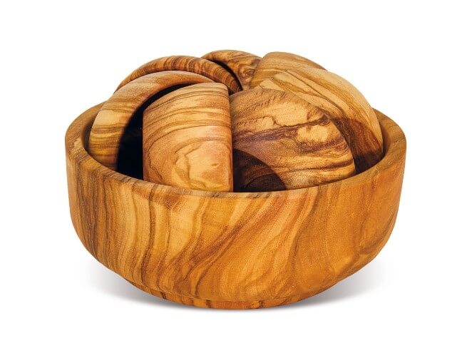 misky z olivového dřeva