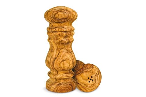 Solnička z olivového dřeva